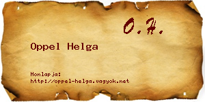 Oppel Helga névjegykártya